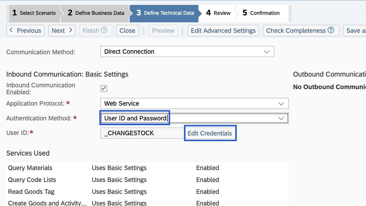 SAP Business ByDesign Communication Arrangement #3